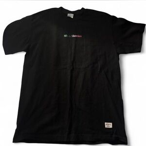 40s & Shorties black rainbow logo t-shirt